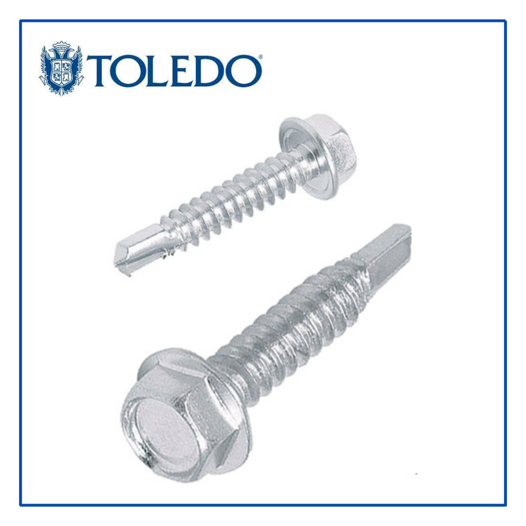 [PEB14025/44401] TOL- PIJA HEXAGONAL GALVANIZADA PUNTA BROCA 14X1 100pz