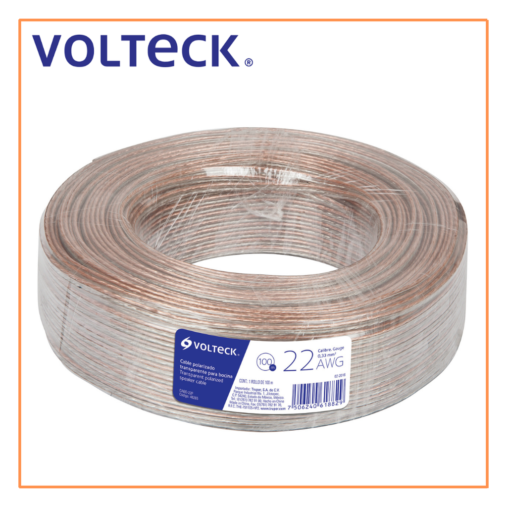 [46265] TRU- CABLE PARA BOCINA 22AWG