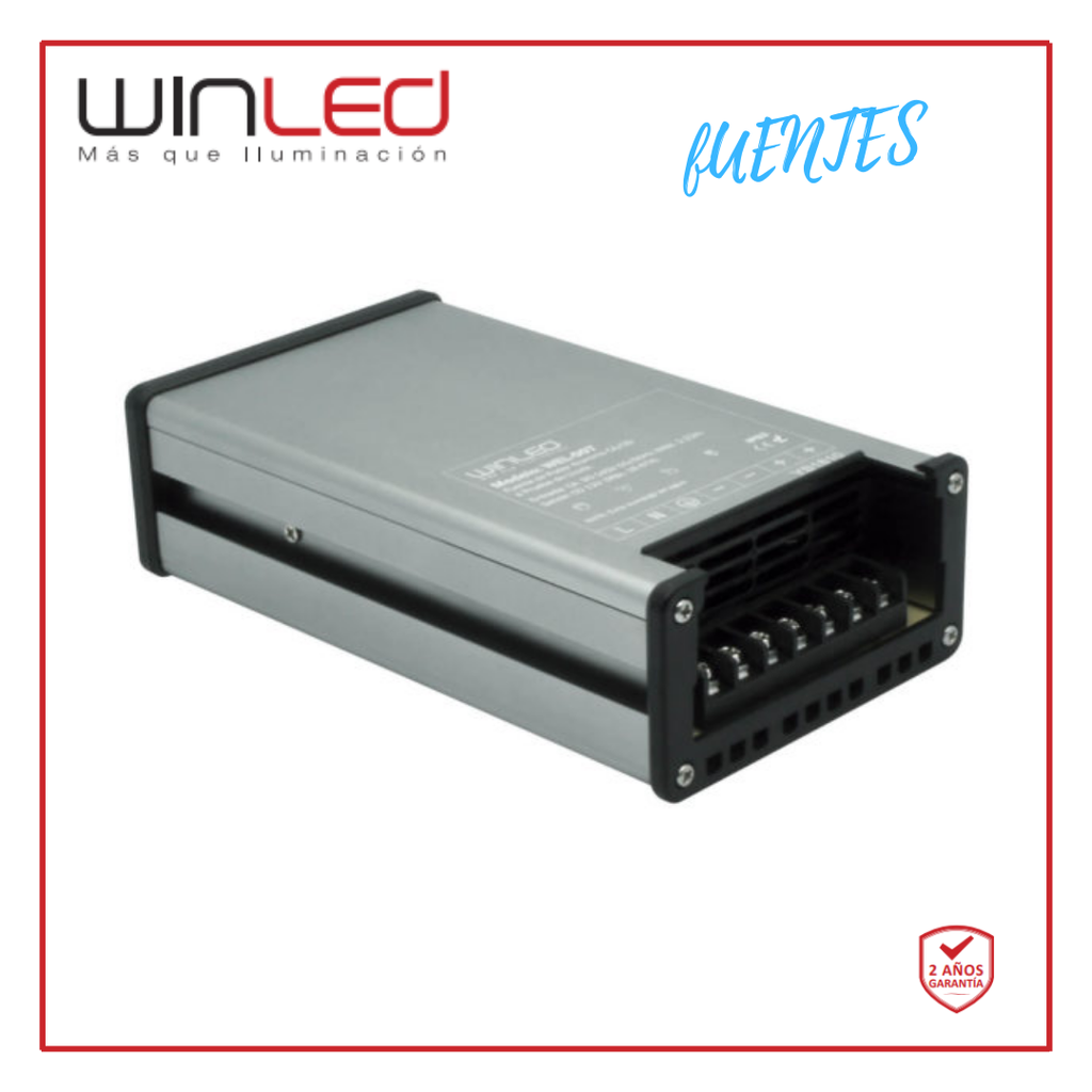 [WEL-007 / TWSR51663] WIN- FUENTE PODER SLIM AL CD12V 200W 17A EXT IP63