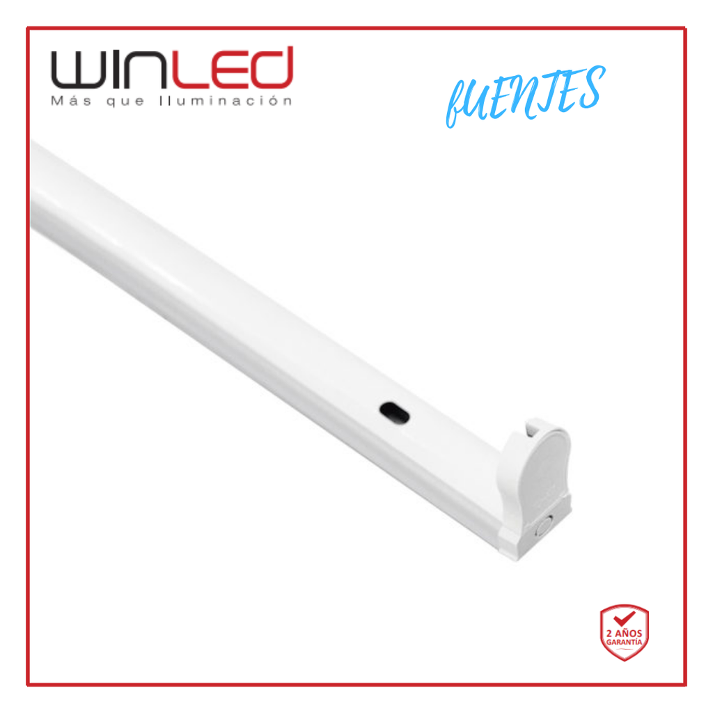 [WGA-002] WIN- GABINETE CANALETA SENCILLA TUBO T8 1.20M