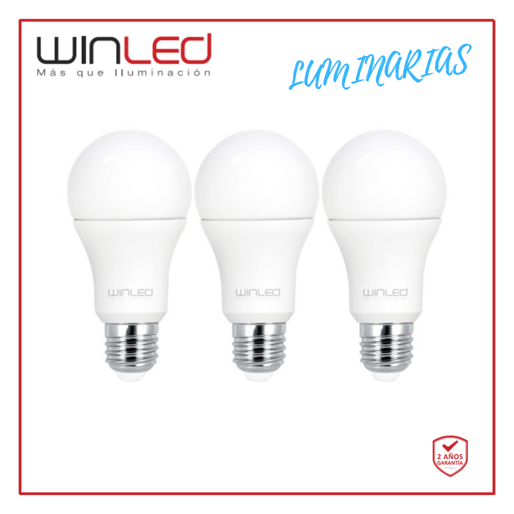 [WLA-014] WIN- LÁMPARA 3 PACK LED BULBO E26 10W BF