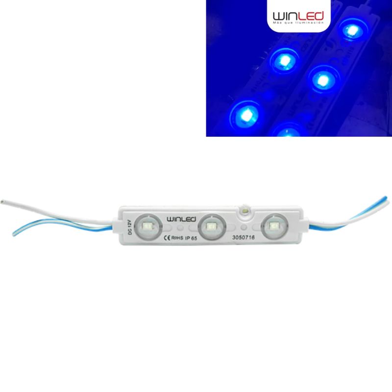 WIN- MÓDULO 3 LEDS SMD2835 AZUL EXTERIOR