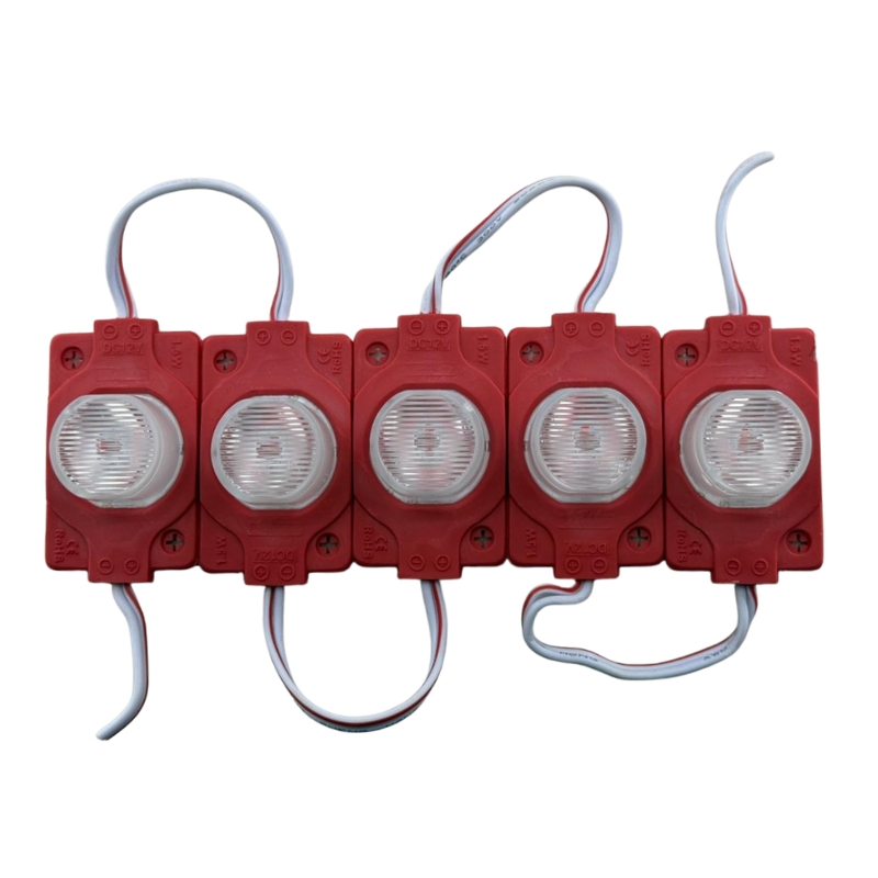 [ML1-RJx5] GX- 5pz MÓDULO SÚPER LED CON ÓPTICA 1.4W ROJO