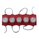 GX- 5pz MÓDULO SÚPER LED CON ÓPTICA 1.4W ROJO