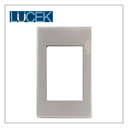 LCK- PLACA METÁLICA DE 4 MÓDULOS PLATEADA