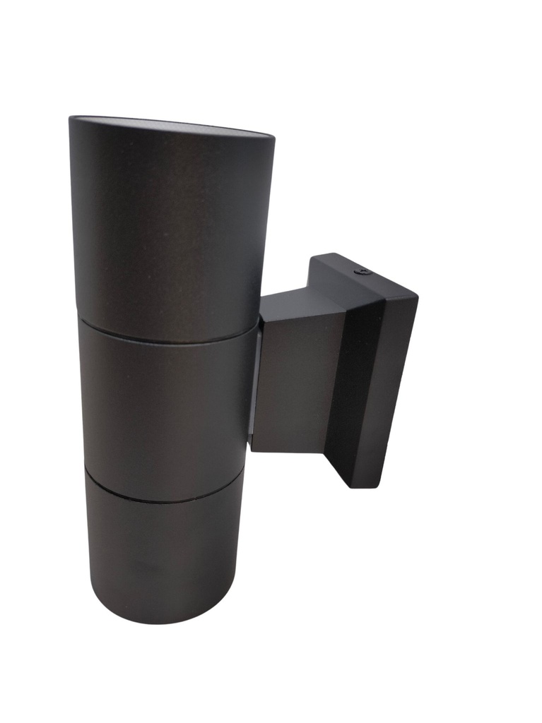 [ADE-019 / MJGD81475] INN- LUMINARIA PARED CILINDRO DOBLE NEGRO 2*GU10