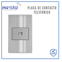 APL-108 PLACA CONTACTO TELÉFONO ACERO INOX GRIS