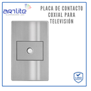APL-110 PLACA CONTACTO TELEVISION ACERO INOX GRIS