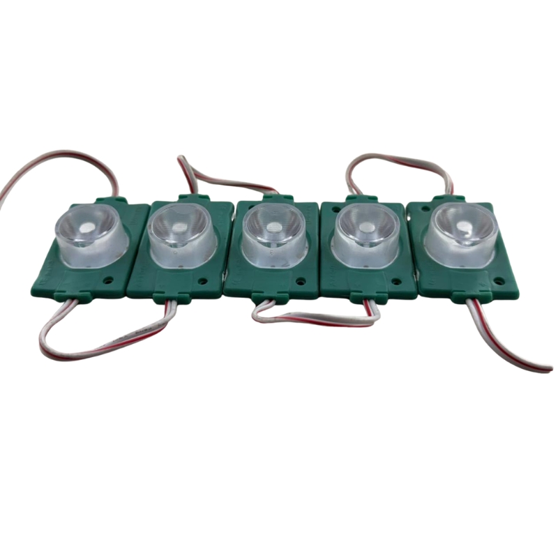 GX- 5pz MÓDULO SÚPER LED CON ÓPTICA 1.4W VERDE 12v