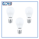 AKS- PACK 3 FOCOS A19 9W LUZ CALIDA