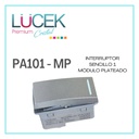 LCK- INTERRUPTOR SENCILLO DE 1 MÓDULO PLATEADO