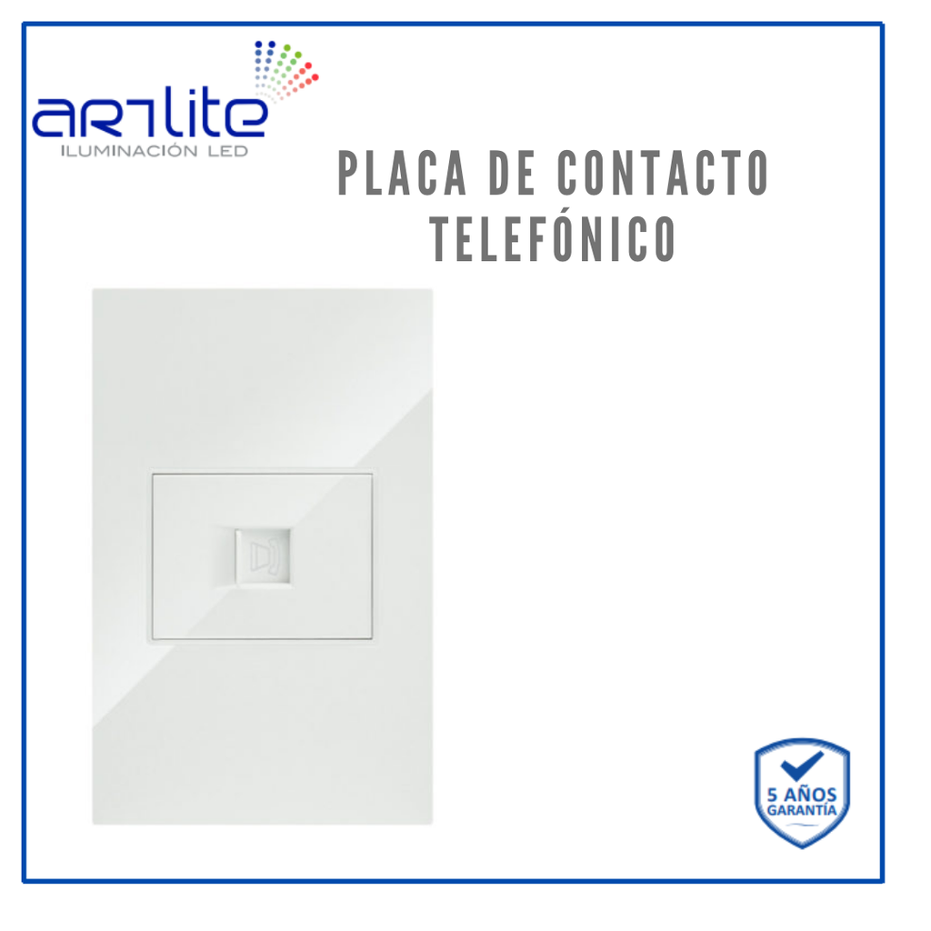 [APL-208] APL-208 PLACA CONTACTO TELÉFONO BCO