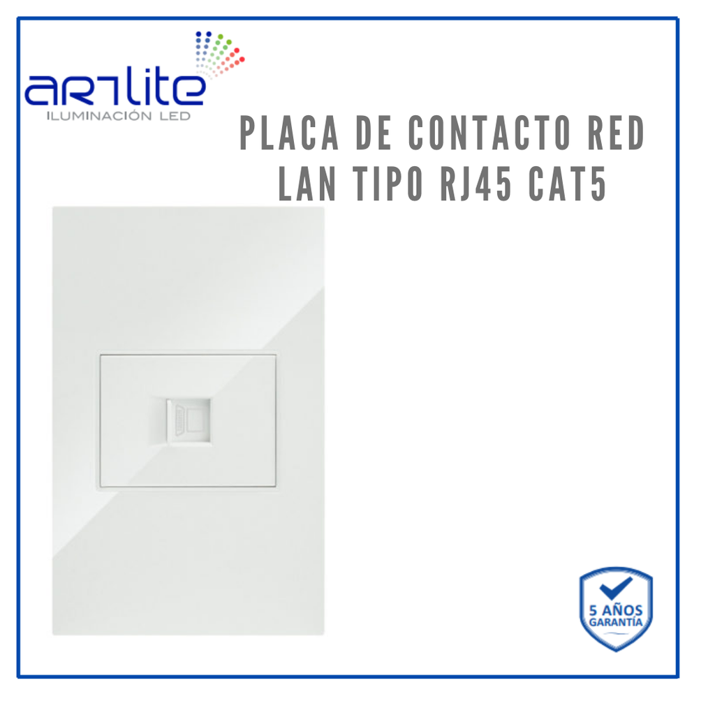 [APL-209] APL-209 PLACA CONTACTO RED LAN R45 CAT5 BCO