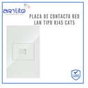 APL-209 PLACA CONTACTO RED LAN R45 CAT5 BCO