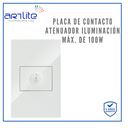 APL-211 PLACA CON MODULO ATENUADOR 100W 127V BCO