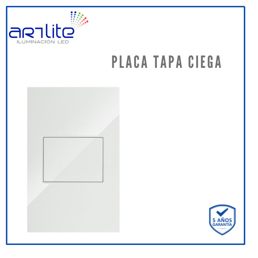 [APL-212] APL-212 PLACA TAPA CIEGA BCO