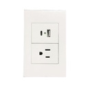 APL-207 PLACA 1 CONTACTO  USB y tipo C  2.1A