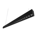 INN- LUMINARIA COLGANTEL OPTICA 40W 1.2M ALUM NEGRO BF