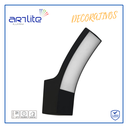 INN- LUMINARIO PARA PARED SOBREPONER NEGRO CURVO LUZ BLANCO CALIDO