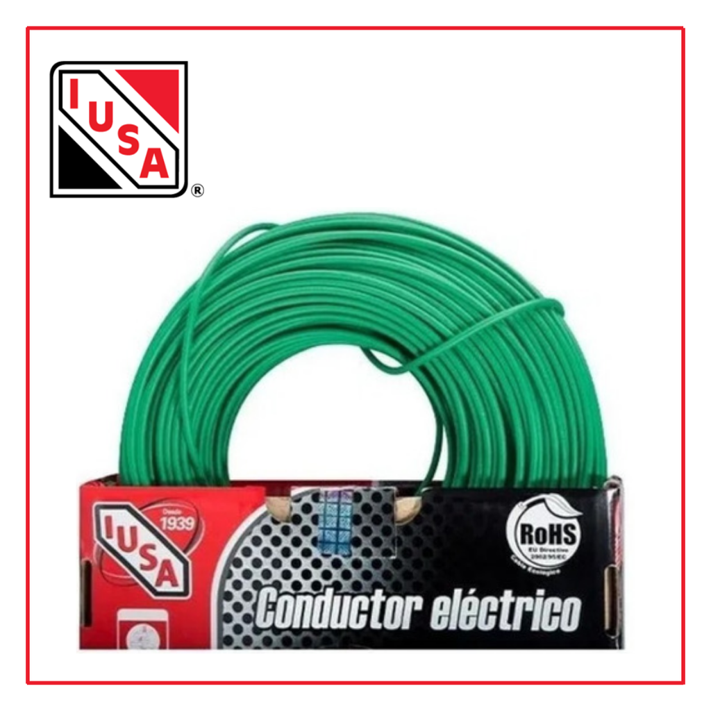 [CAIUSA100-12V] IUS- 100m CABLE THHW-LS #12 VERDE