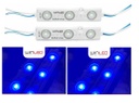 20pz - MÓDULOS DE 3 LED SMD 2835 12v EXTERIOR AZUL
