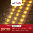 20pz - MÓDULOS DE 3 LED SMD 12v 2835 EXTERIOR BLANCO CÁLIDO