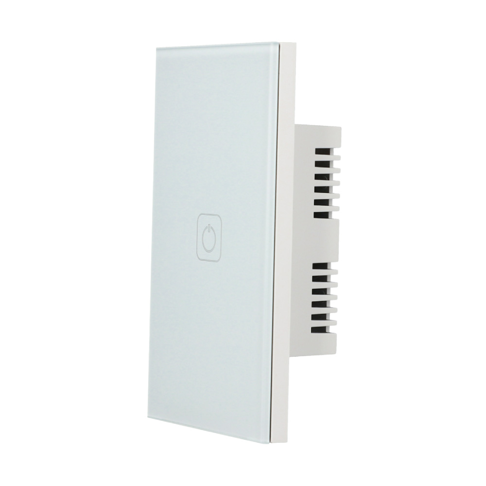 AKS - PLACA INTERRUPTOR APAGADOR INTELIGENTE WIFI BLANCO, 1 APAGADOR.