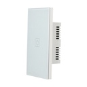 AKS - PLACA INTERRUPTOR APAGADOR INTELIGENTE WIFI BLANCO, 1 APAGADOR.