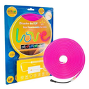 ILV - TIRA NEON FLEX 5M 2835 CON DRIVER ROSA