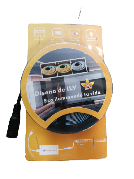 [DD-04V-0010-01A-TLED] ILV- TIRA 5M 12V 120L/metro BCO FRIO