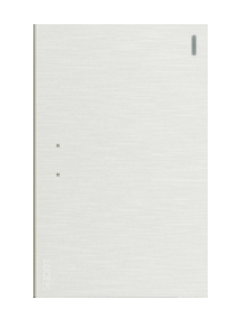 [BF01/3-B] LCK - PLACA PLANA CON 1 INTERRUPTOR DE ESCALERA DE 3 MÓDULOS FLAT BLANCO