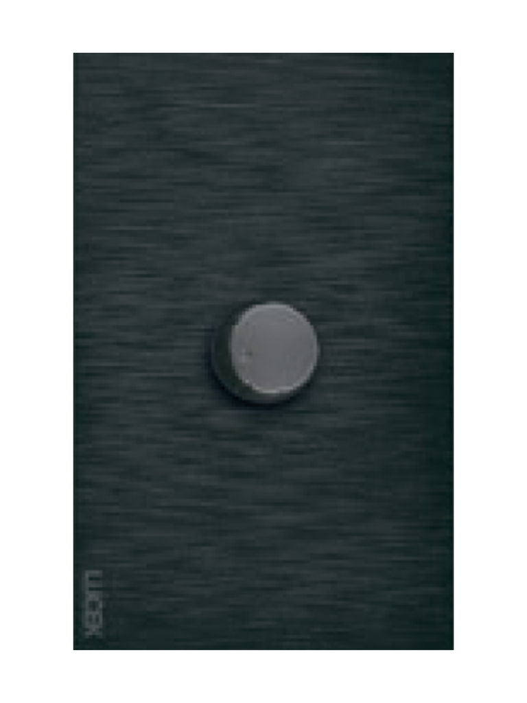 [BF04-N] LCK - PLACA PLANA CON DIMMER FLAT NEGRO