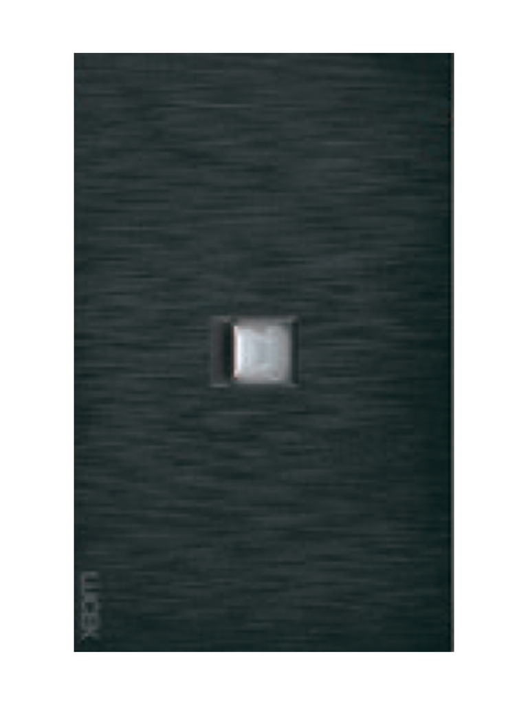 [BF17-N] LCK - PLACA PLANA CON TOMA DE TELEFONO FLAT NEGRO