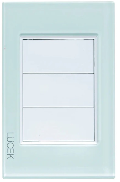 LCK- PLACA CIEGA CRISTAL CRISTAL BLANCO