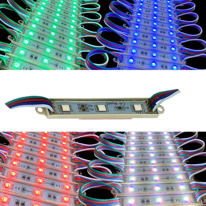 20pz Módulos Led 5050 Rgb Multicolor 12v