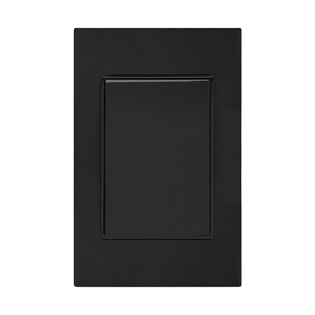 [APL-301] APL-301 PLACA APAGADOR 1 INTERRUPTOR 3 VIAS NEGRO