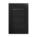 APL-303 PLACA APAGADOR 3 INTERRUPTOR 3 VIAS NEGRO