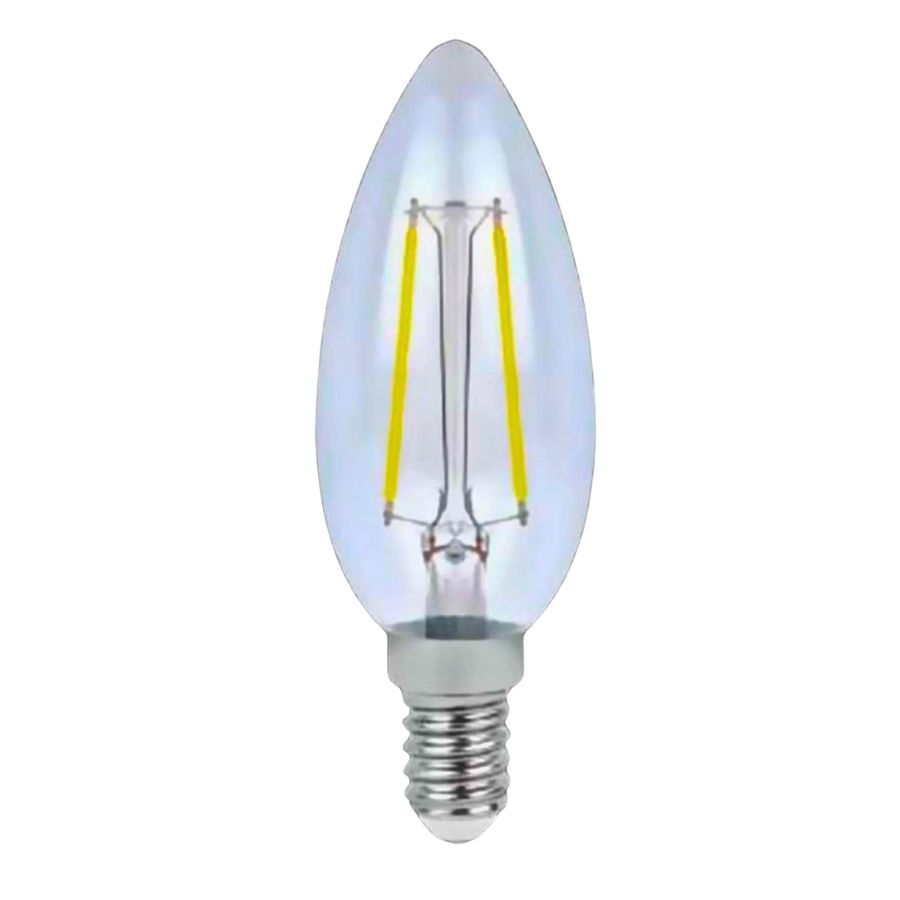 [115535] AKS- FOCO LED FILAMENTO VELA 4W LUZ CÁLIDA E12