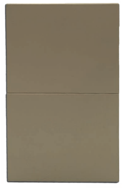 [APL-502] APL-502 PLACA LUXURY APAGADOR DE 2 INTERRUPTORES 3 VÍAS COLOR ORO