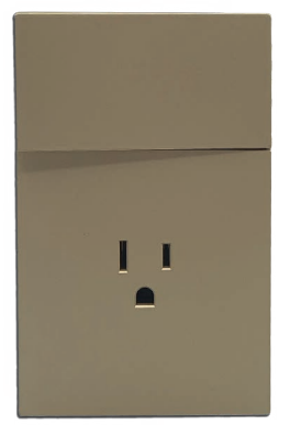 [APL-505] APL-505 PLACA LUXURY CON 1 CONTACTO Y 1 APAGADOR  3 VÍAS COLOR ORO