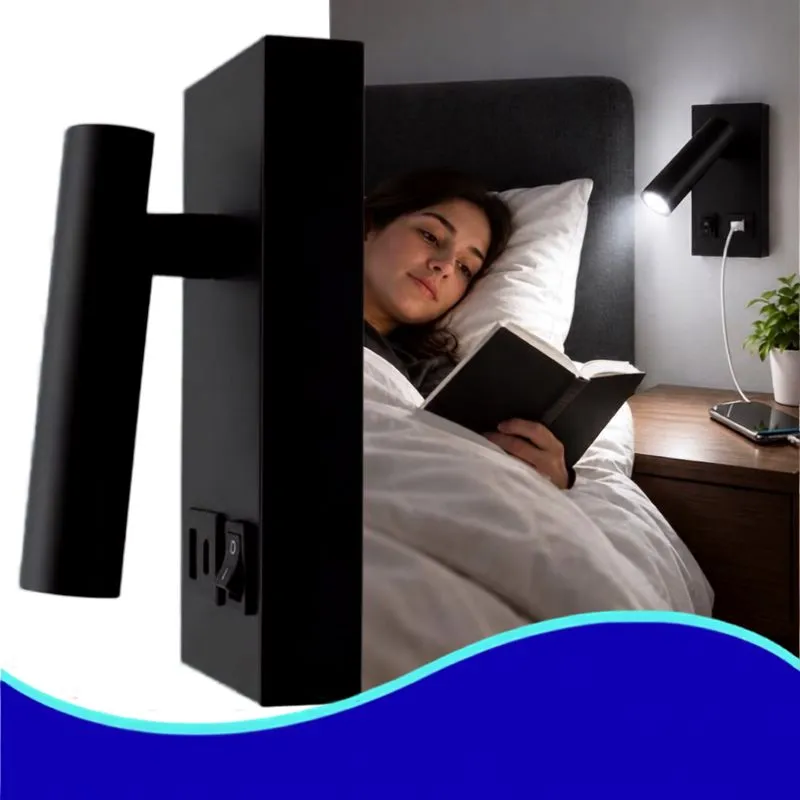 [ADE-038] INN- LUMINARIA LED LECTURA PUERTOS USB BLANCO FRÍO
