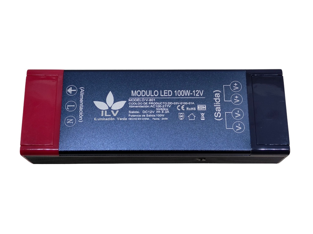[DD-03V-0100-01A / OGMS77370] ILV - FUENTE DE ALIMENTACION 12V 100W INTERIOR