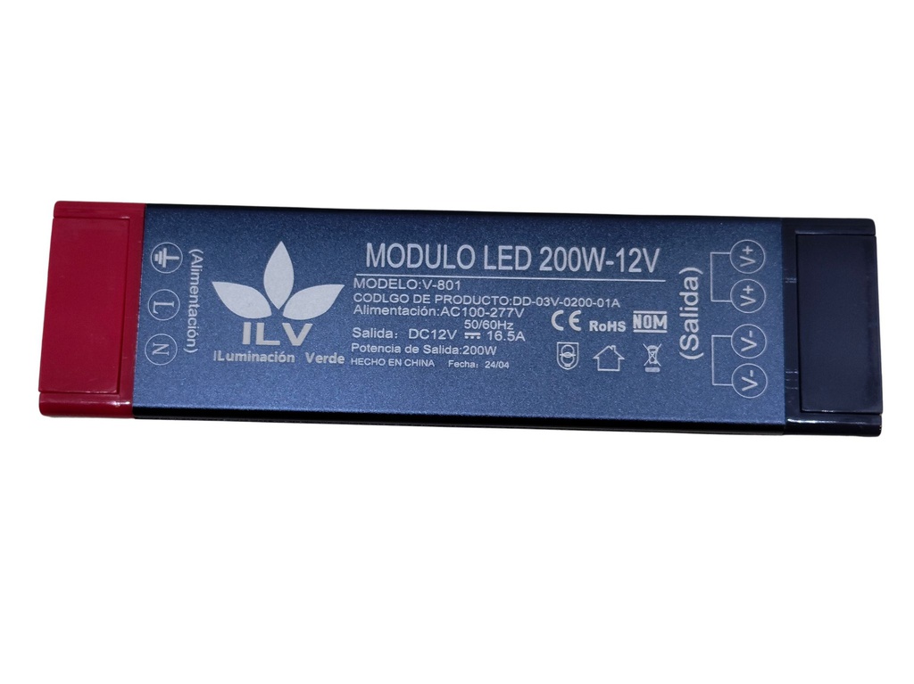 [DD-03V-0200-01A / SLSX64253] ILV - FUENTE DE ALIMENTACION 200W INTERIOR 12v