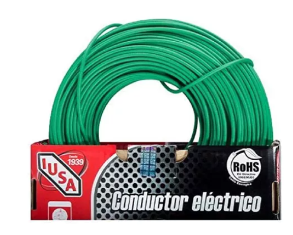 [CAIUSA100-10VD] IUS- 100m CABLE THHW-LS #10 VERDE