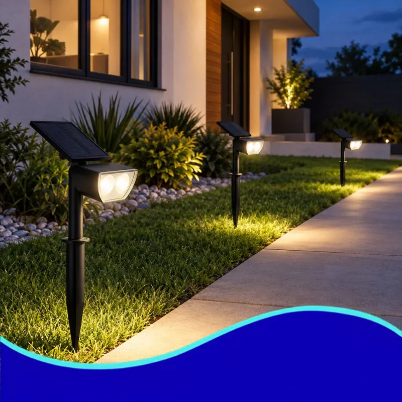[LESC-050-PZA] GEO- LUMINARIO SOLAR ESTACA LED CÁLIDO 1 PIEZA