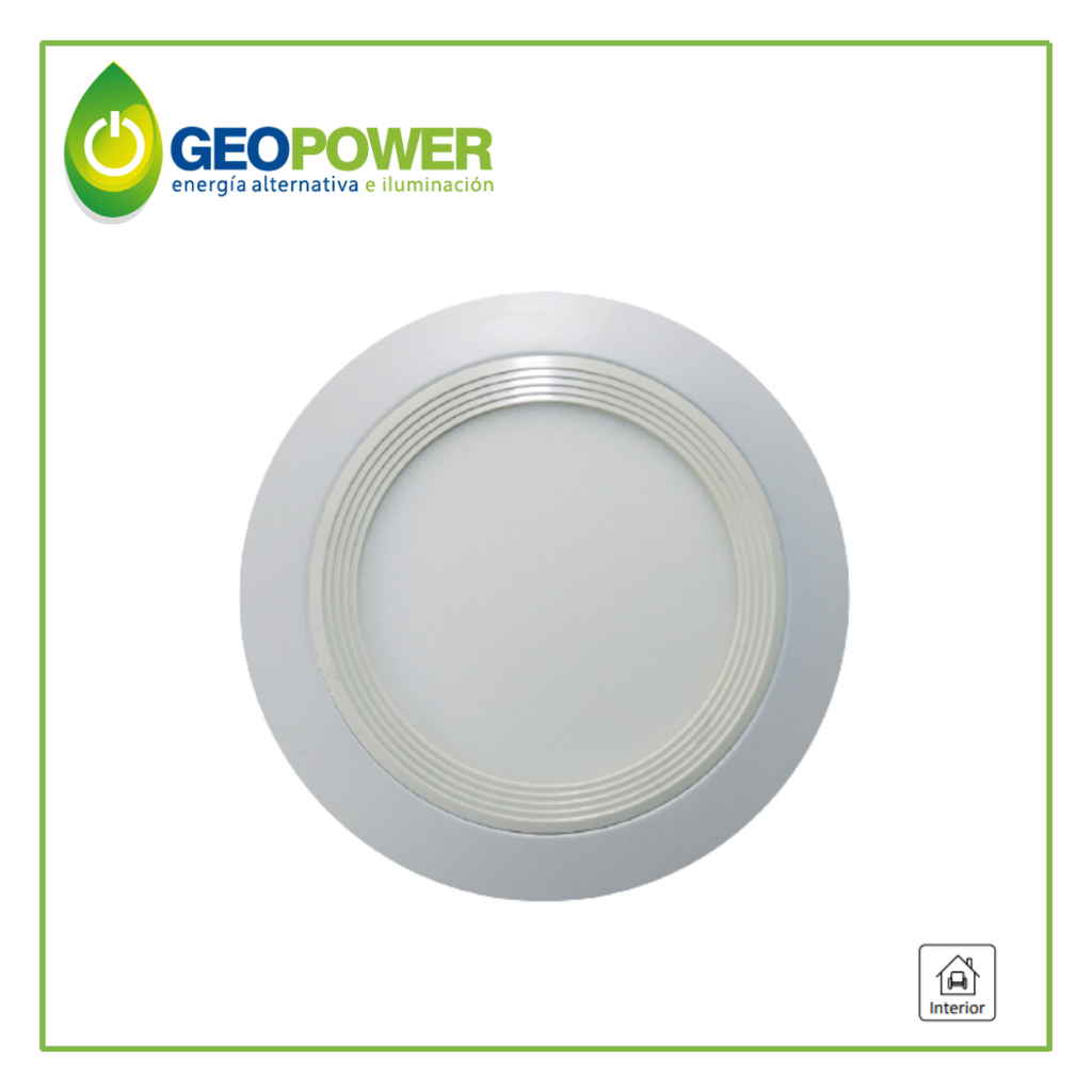 [LR-LED/12Wx10] 10pz Luminaria Spot Para Bote O Plafón Falso 12w Blanco