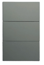 APL-403 PLACA LUXURY APAGADOR DE 3 INTERRUPTORES 3 VÍAS COLOR GRIS OXFORD