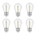AKS- FOCO LED S14 6 PACK 1W, CÁLIDO 3000k
