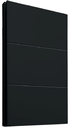 APL-603 PLACA LUXURY APAGADOR DE 3 INTERRUPTORES 3 VÍAS COLOR NEGRO