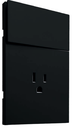 APL-605 PLACA LUXURY CON 1 CONTACTO Y APAGADOR  3 VÍAS COLOR NEGRO